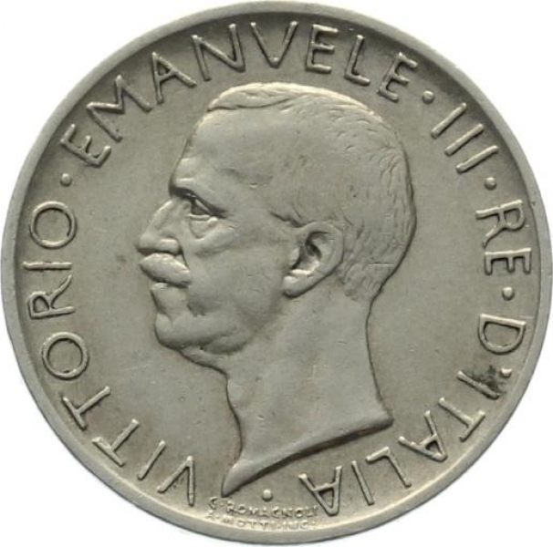 Italien 5 Lire 1929 - Vittorio Emanuele III. 1900-1946